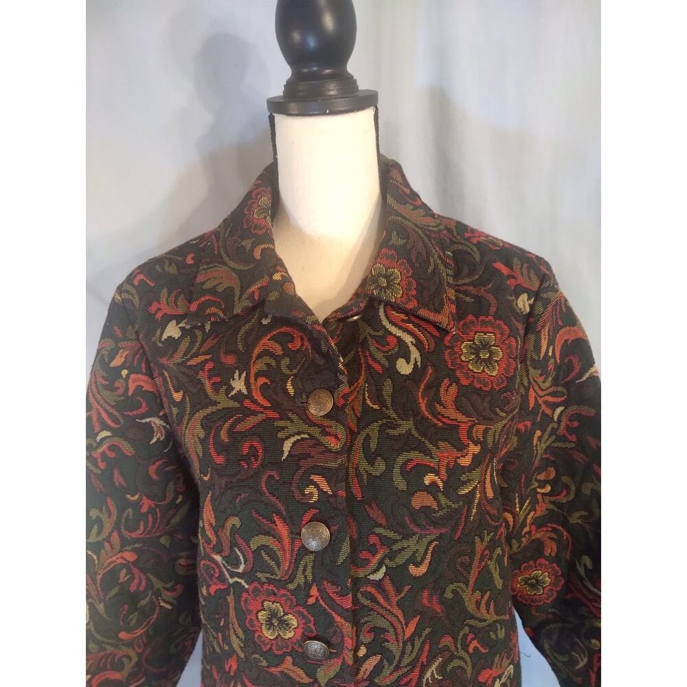 Top Shop Floral Tapestry Jacket - Picture 4 of 6